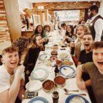 people enjoy food