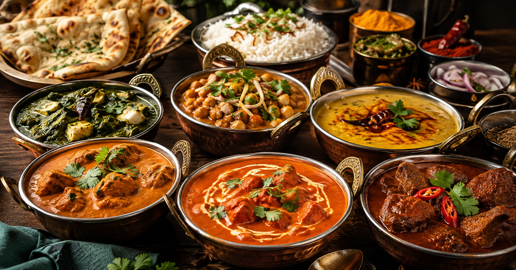 types of indian curry